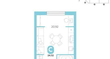 Студия, 24&nbsp;м²