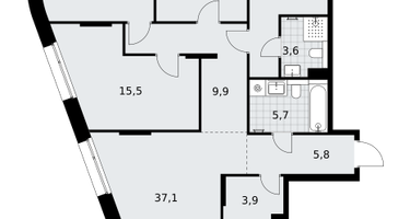 4-к. квартира, 128&nbsp;м²