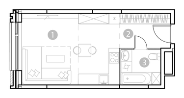 Студия, 31&nbsp;м²