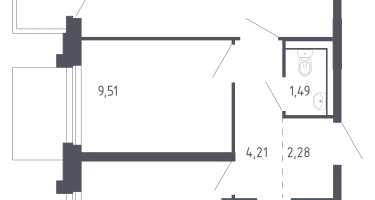 2-к. квартира, 47&nbsp;м²