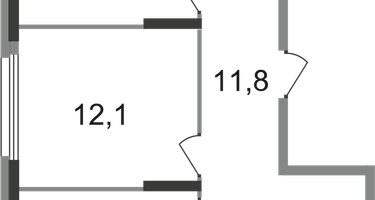 2-к. квартира, 56 м²