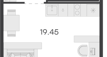 Студия, 28&nbsp;м²