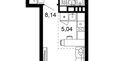 1-к. квартира, 21&nbsp;м²