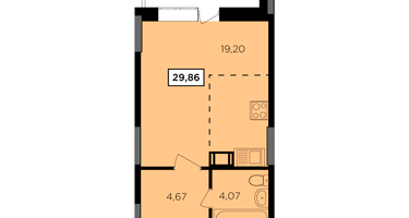 Студия, 29&nbsp;м²