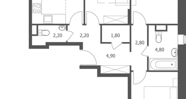 3-к. квартира, 69&nbsp;м²