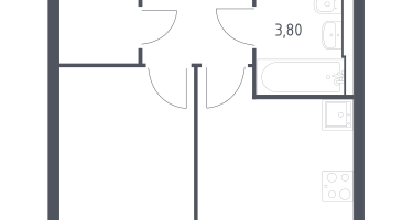 1-к. квартира, 32&nbsp;м²