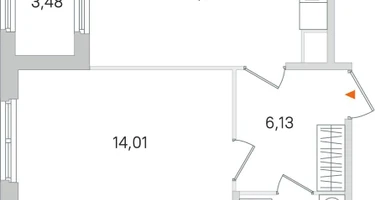1-к. квартира, 41&nbsp;м²