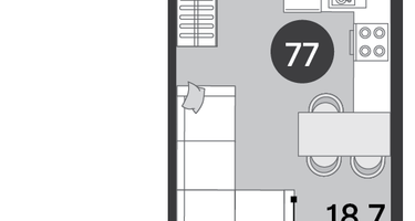 Студия, 25&nbsp;м²