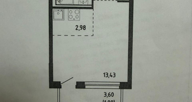 Студия, 25 м²