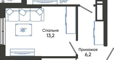 2-к. квартира, 51&nbsp;м²