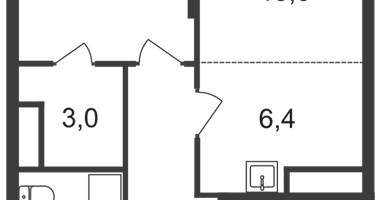 2-к. квартира, 54&nbsp;м²