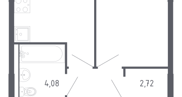 1-к. квартира, 30&nbsp;м²