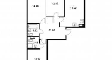 Студия, 79&nbsp;м²