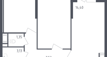 Студия, 50&nbsp;м²