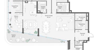 5-к. квартира, 318&nbsp;м²