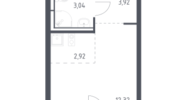 Студия, 22&nbsp;м²