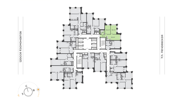 2-к. квартира, 59&nbsp;м²