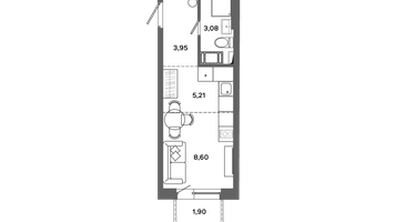 Студия, 20&nbsp;м²