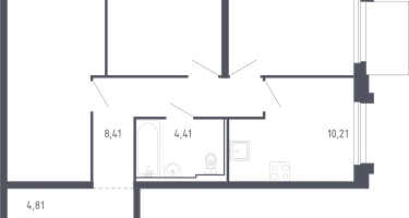 3-к. квартира, 68&nbsp;м²