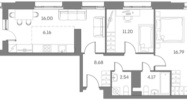 Студия, 67&nbsp;м²