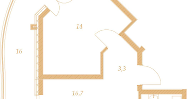 2-к. квартира, 54&nbsp;м²