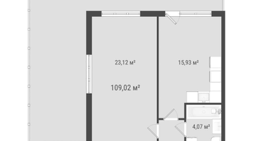 1-к. квартира, 72&nbsp;м²