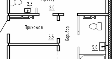 3-к. квартира, 89 м²