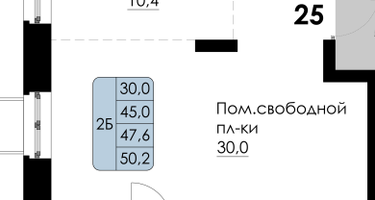 1-к. квартира, 31,3&nbsp;м²