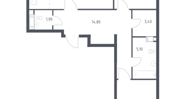 Студия, 68&nbsp;м²