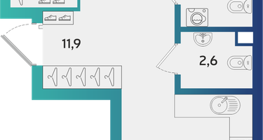 2-к. квартира, 70&nbsp;м²