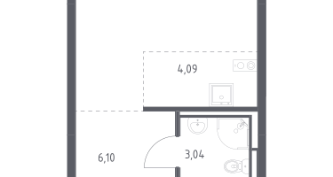 Студия, 25&nbsp;м²