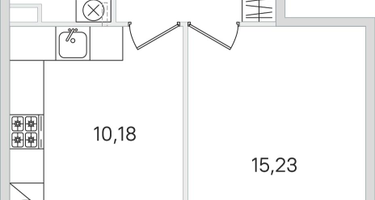 1-к. квартира, 35 м²