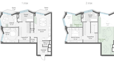 3-к. квартира, 127&nbsp;м²
