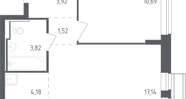 Студия, 41&nbsp;м²