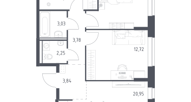 3-к. квартира, 71&nbsp;м²