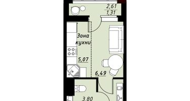 Студия, 20&nbsp;м²