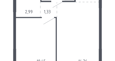 Студия, 38&nbsp;м²