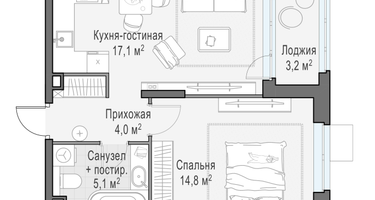 2-к. квартира, 42&nbsp;м²