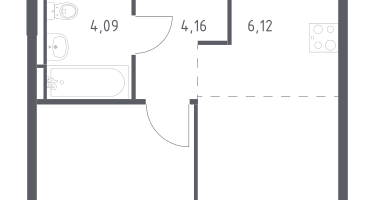 Студия , 35&nbsp;м²