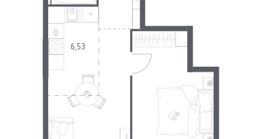 Студия, 46&nbsp;м²