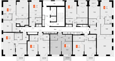 1-к. квартира, 42&nbsp;м²
