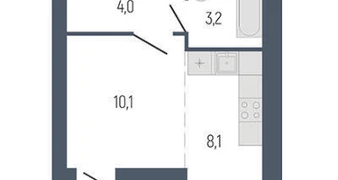 Студия, 28 м²