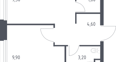1-к. квартира, 28&nbsp;м²