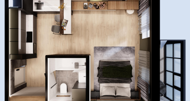 1-к. квартира, 36&nbsp;м²