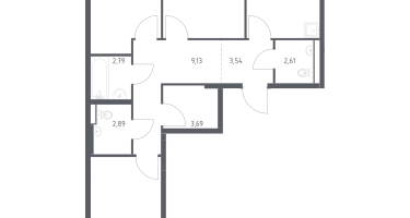 3-к. квартира, 78&nbsp;м²