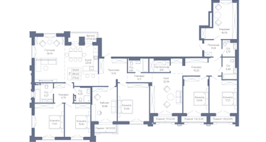 6-к. квартира, 273 м²