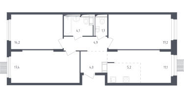 Студия, 79&nbsp;м²