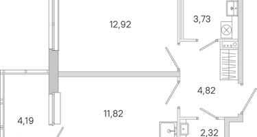 1-к. квартира, 36&nbsp;м²