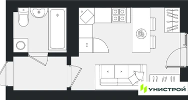 Студия, 21&nbsp;м²