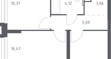 2-к. квартира, 50&nbsp;м²